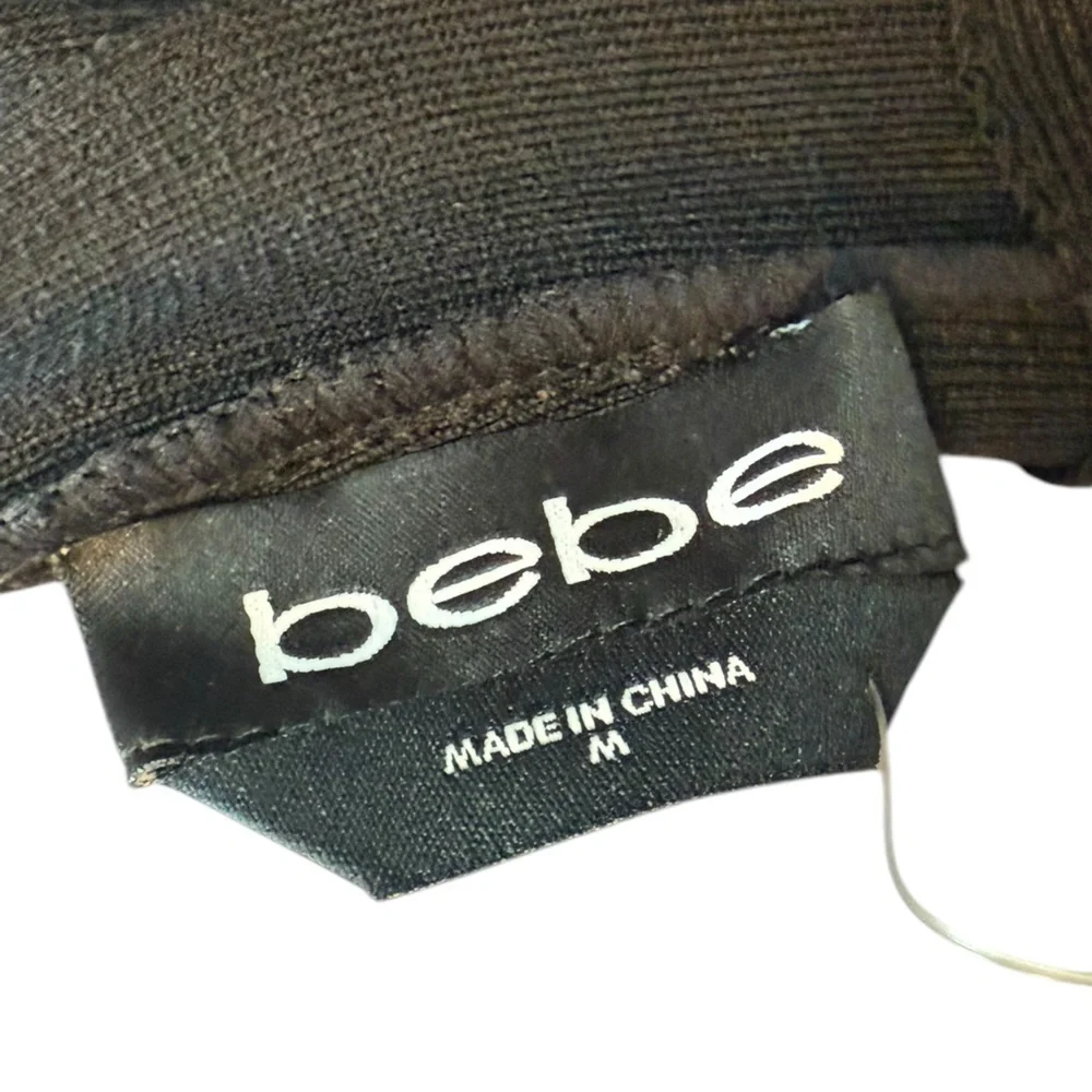 Elegant Bebe Black Ruffle Mini Skirt - Picture 6 of 7